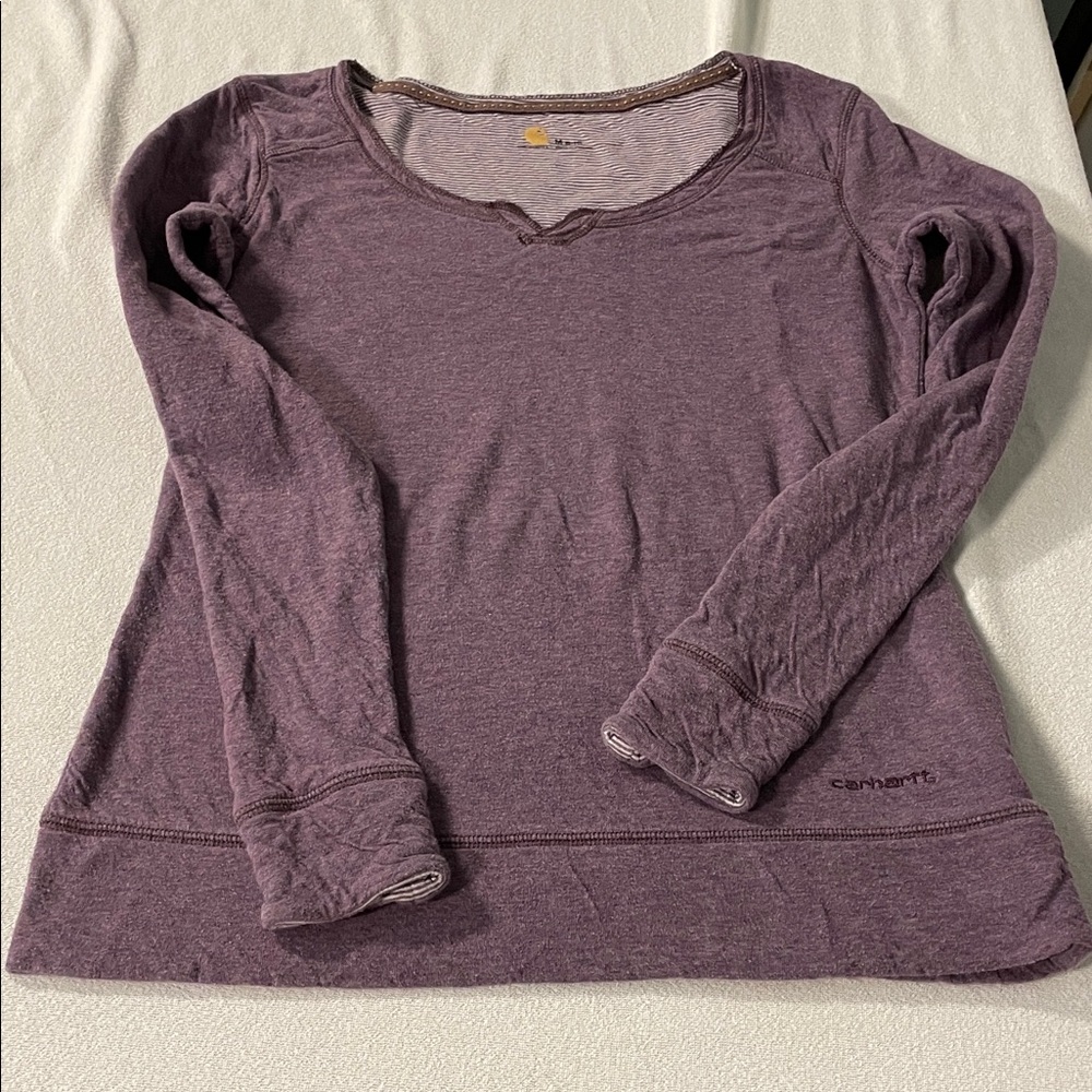 Carhartt Women's Heathered Purple Sweatshirt